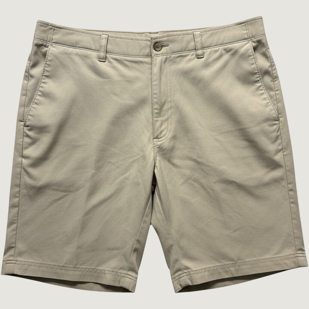 Mens 36 Golf Shorts Grand Slam Tan Khaki Performance Stretch Moisture Wick